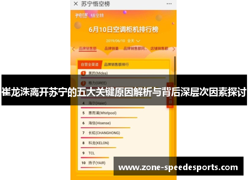 崔龙洙离开苏宁的五大关键原因解析与背后深层次因素探讨